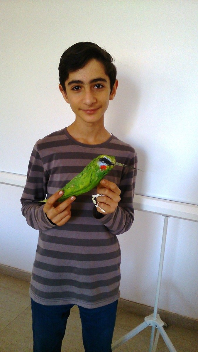 Narek as a child at a local eco-club gathering