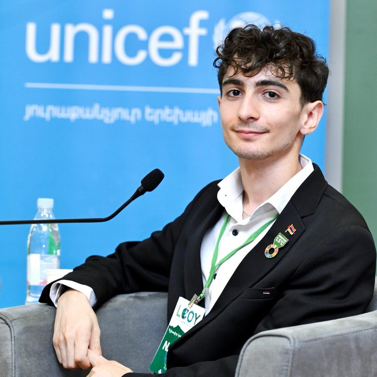 Narek co-hosting a UNICEF event