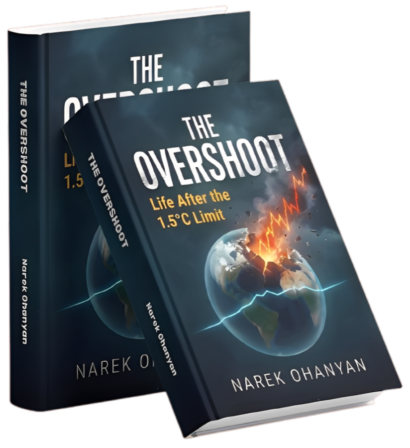 Cover of The Overshoot: Life After the 1.5°C Limit by Narek Ohanyan
