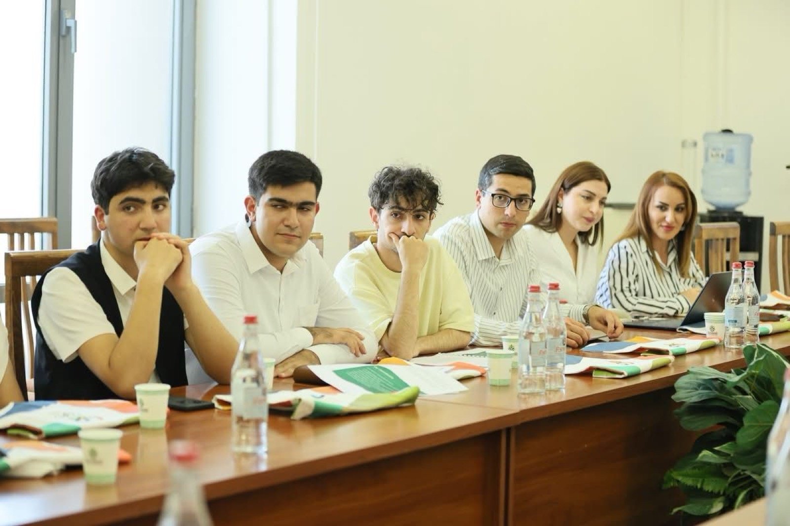 The Youth Council delegation during the meeting